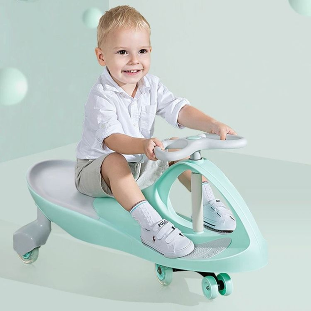 Толокар EcoToys YM-SW-1 LED Green (5905817004188) - зображення 11