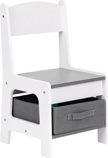 Дитячий комплект EcoToys стіл з 2 стільцями та стільницею для малювання крейдою (ZKC-1A) (5905817006793) - зображення 6