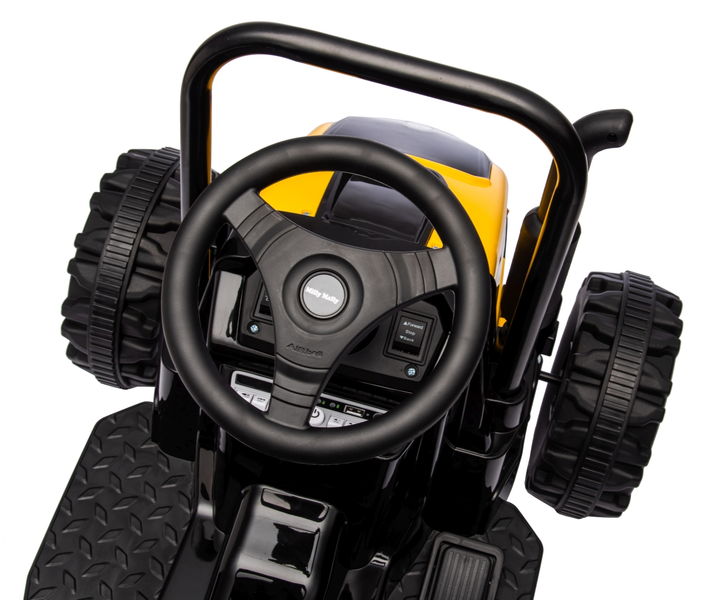Ciągnik elektryczny dla dzieci Milly Mally Farmer z przyczepą Yellow 5740 (5901761129076) - obraz 10