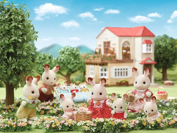 Zestaw zabawek Sylvanian Families Rodzina królików z czekoladowymi uszkami 5655 (5054131056554) - Zdjęcie 4 Zestaw zabawek Sylvanian Families Rodzina królików z czekoladowymi uszkami 5655 (5054131056554) - obraz 4