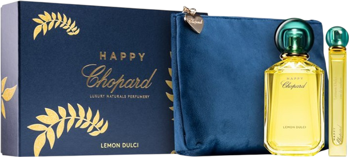 Zestaw damski Chopard Happy Lemon Dulci Woda perfumowana 100 ml + Kosmetyczka + Miniaturka Woda perfumowana 10 ml (7640177361783) - obraz 3