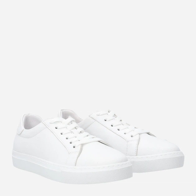 Trampki damskie skórzane do kostki Venezia A004LEWHOSP118 40 (7UK) 26 cm Białe (5906140778869) - obraz 4