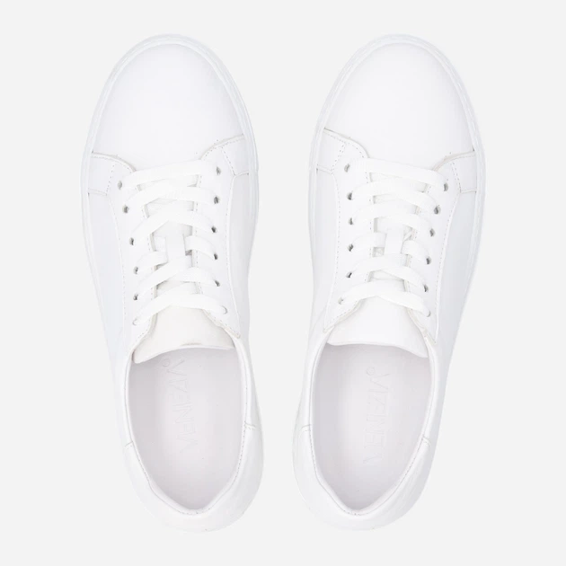 Trampki damskie skórzane do kostki Venezia A004LEWHOSP118 40 (7UK) 26 cm Białe (5906140778869) - obraz 5