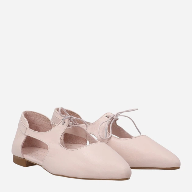 Жіночі балетки зі шкіри Venezia A034LEPIOBA118 37 (4UK) 24 см Бежеві (5906140781241) - зображення 4