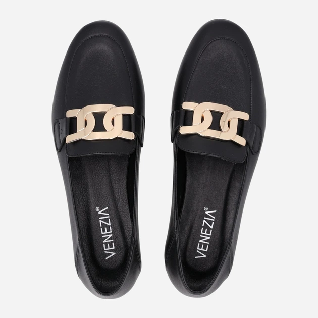 Жіночі сліпери зі шкіри Venezia A054LEBLOBM028 39 (6UK) 25 см Чорні (5906140856581) - зображення 5