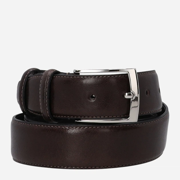 Ремінь чоловічий шкіряний Venezia B002LEBRPAS149 105 см Чорний (5906140766149) - зображення 3