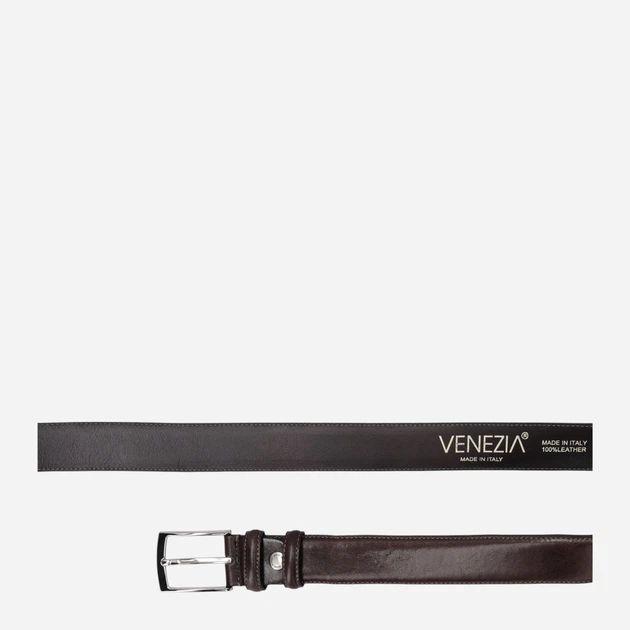 Ремінь чоловічий шкіряний Venezia B002LEBRPAS149 105 см Чорний (5906140766149) - зображення 5