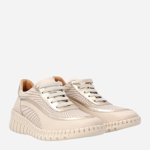 Жіночі снікери Venezia B071LEBEOSP043 39 (6UK) 25 см Бежеві (5906140793244) - зображення 4