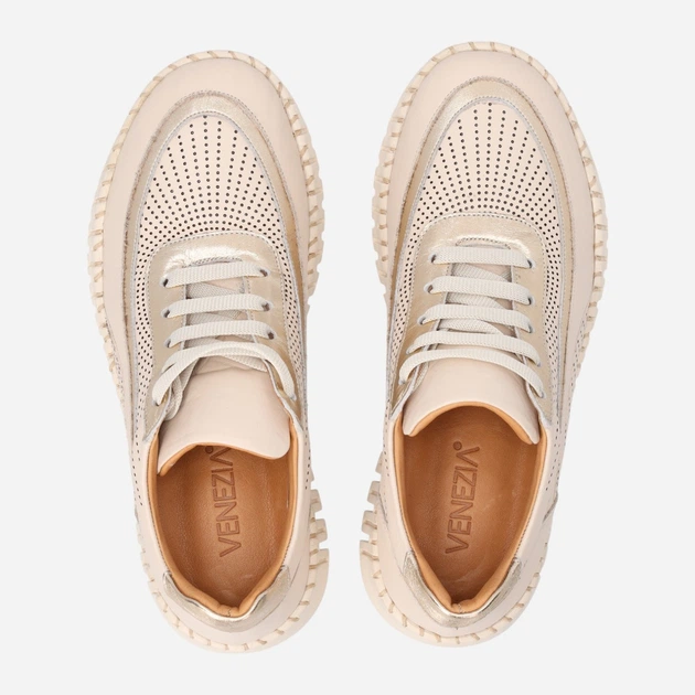 Жіночі снікери Venezia B071LEBEOSP043 39 (6UK) 25 см Бежеві (5906140793244) - зображення 5
