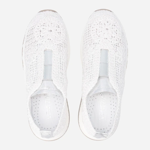 Sneakersy damskie Venezia B088MTWHOSP043 40 (7UK) 26 cm Białe (5906140793688) - obraz 5