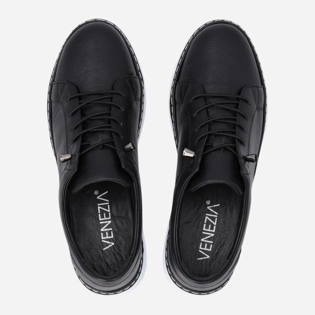 Жіночі туфлі зі шкіри Venezia D043LEBLOSP048 36 (3UK) 23.5 см Чорні (5906140818749) - зображення 5