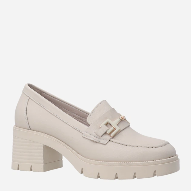 Loafersy damskie skórzane Venezia D052LEBEOBM048 40 (7UK) 26 cm Beżowe (5906140842669) - obraz 3