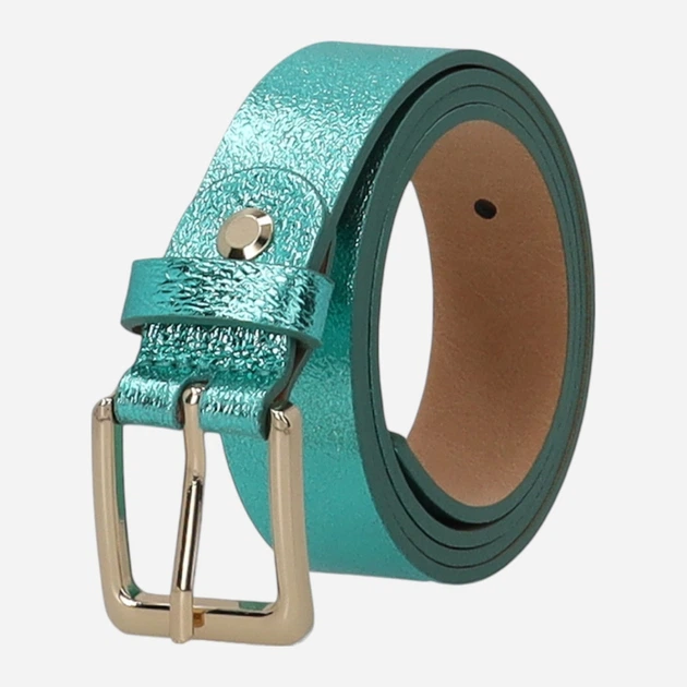 Pasek damski skórzany Venezia D097LEBUPAS100 80 cm Turkusowy (5906140879306) - obraz 3
