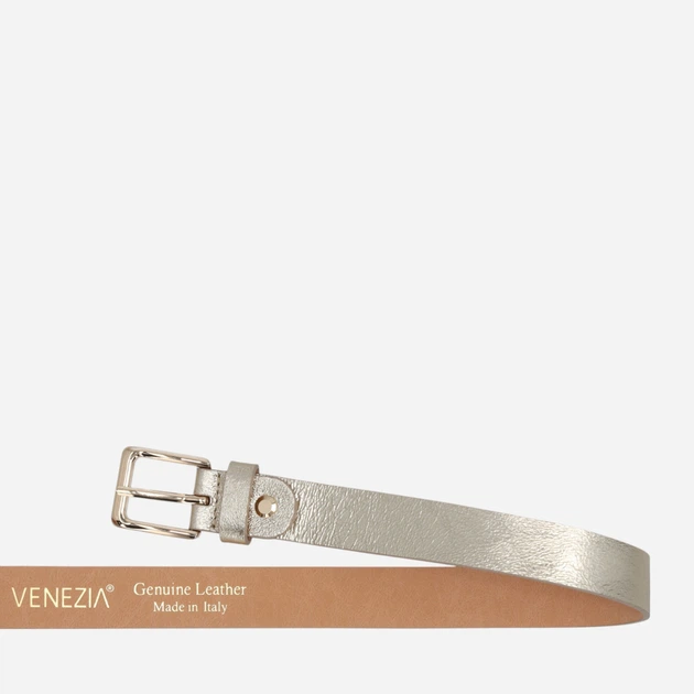 Ремінь жіночий шкіряний Venezia D097LEGOPAS100 100 см Золотистий (5906140879191) - зображення 5