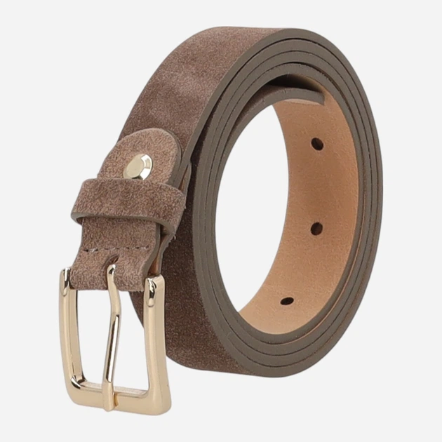 Pasek damski zamszowy Venezia D097SUTAPAS100 100 cm Jasnobrązowy (5906140879160) - obraz 3