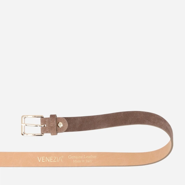 Pasek damski zamszowy Venezia D097SUTAPAS100 100 cm Jasnobrązowy (5906140879160) - obraz 4