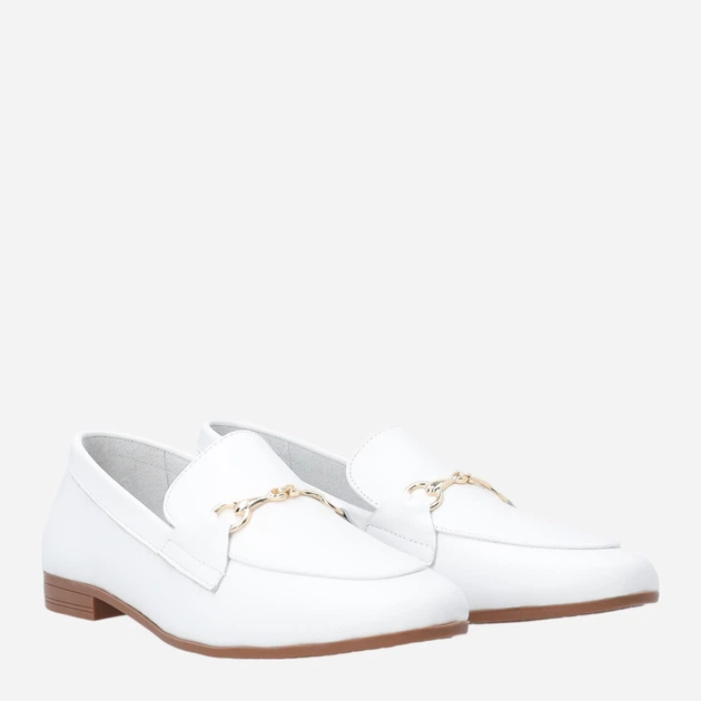 Жіночі сліпери зі шкіри Venezia E057LEWHOBM029 39 (6UK) 25 см Білі (5906140872222) - зображення 4