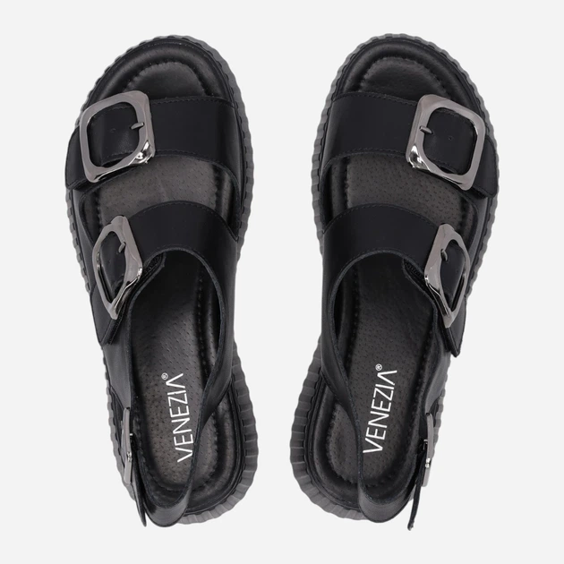 Жіночі сандалії Venezia G066LEBLOBS006 39 (6UK) 25 см Чорні (5906140682500) - зображення 5