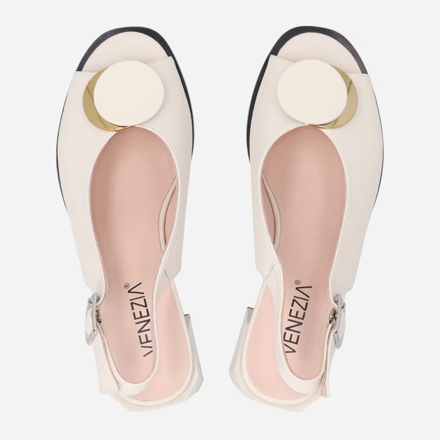 Жіночі босоніжки Venezia G067LEBEOBS006 39 (6UK) 25 см Бежеві (5906140682562) - зображення 5