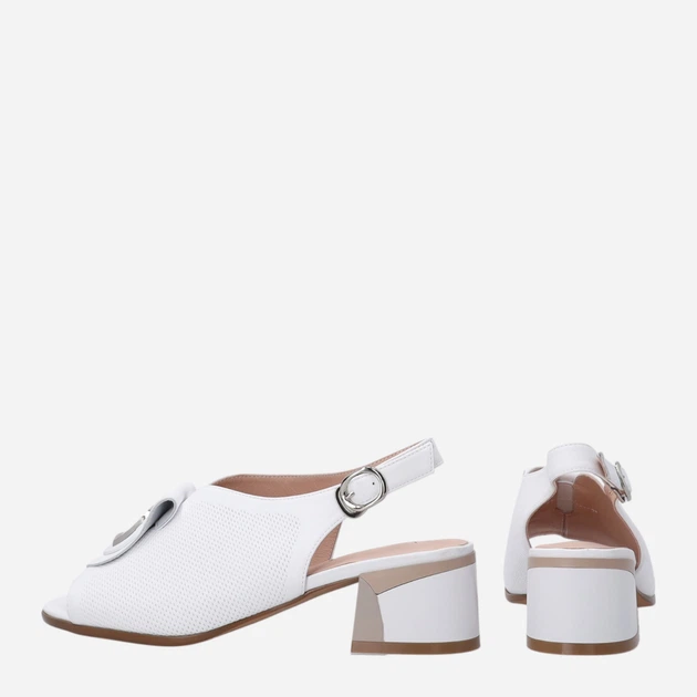 Жіночі босоніжки Venezia G071LEWHOBS006 40 (7UK) 26 см Білі (5906140682814) - зображення 3