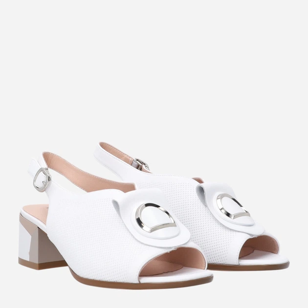 Жіночі босоніжки Venezia G071LEWHOBS006 40 (7UK) 26 см Білі (5906140682814) - зображення 4