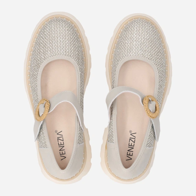 Жіночі туфлі Мері Джейн Venezia G077MTGROBA006 36 (3UK) 23.5 см Сірі (5906140683491) - зображення 5