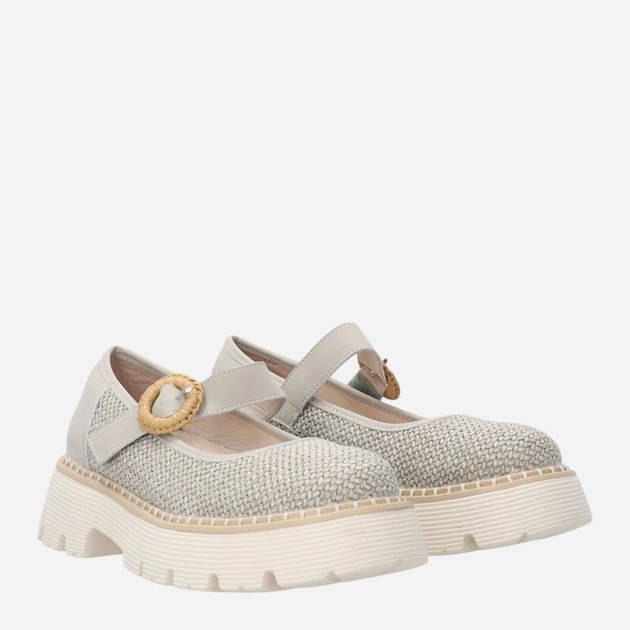 Жіночі туфлі Мері Джейн Venezia G077MTGROBA006 37 (4UK) 24 см Сірі (5906140683507) - зображення 4