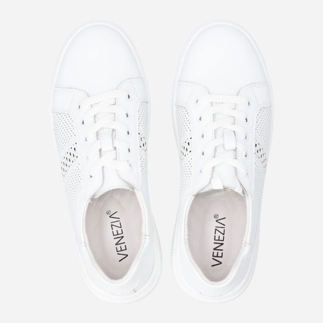 Жіночі снікери Venezia G088LEWHOSP006 38 (5UK) 24.4 см Білі (5906140684351) - зображення 5