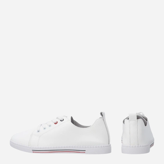 Trampki damskie skórzane do kostki Venezia G098LEWHOSP006 41 (8UK) 26.5 cm Białe (5906140685167) - obraz 3