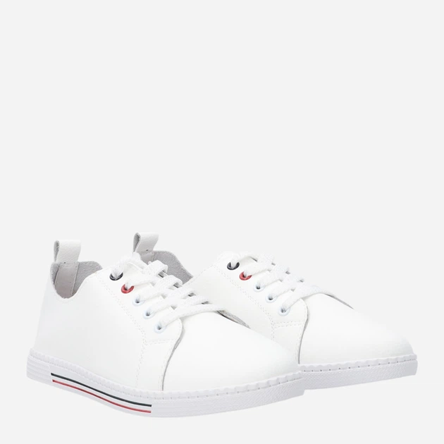 Trampki damskie skórzane do kostki Venezia G098LEWHOSP006 40 (7UK) 26 cm Białe (5906140685150) - obraz 4