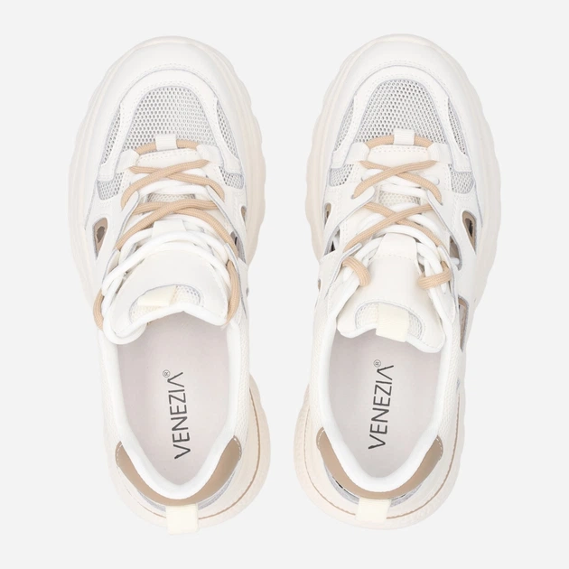 Sneakersy damskie Venezia G099LEWTOSP006 40 (7UK) 26 cm Białe (5906140685273) - obraz 5
