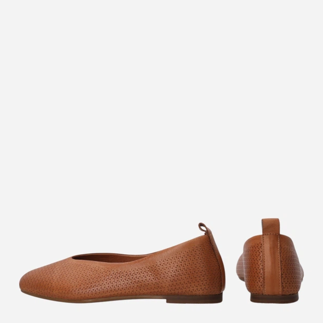 Жіночі балетки зі шкіри Venezia H035LEBROBA045 39 (6UK) 25 см Коричневі (5906140899328) - зображення 3