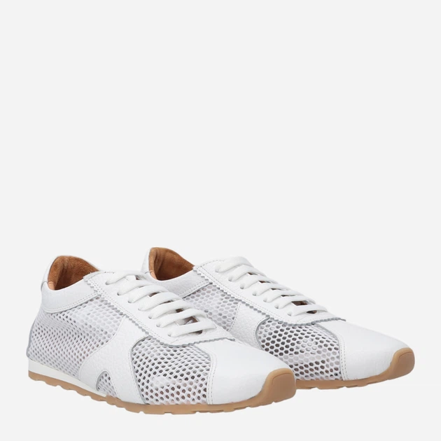 Trampki damskie skórzane do kostki Venezia I074LEWHOSP158 39 (6UK) 25 cm Białe (5906140818312) - obraz 4