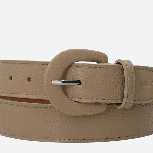 Pasek damski skórzany Venezia J071LETAPAS098 One Size Beżowy (5906140941256) - obraz 4