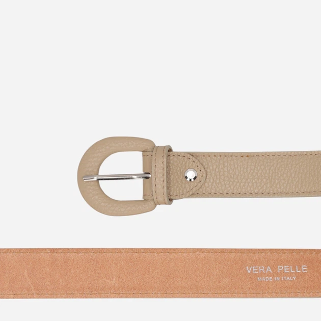 Pasek damski skórzany Venezia J071LETAPAS098 One Size Beżowy (5906140941256) - obraz 5