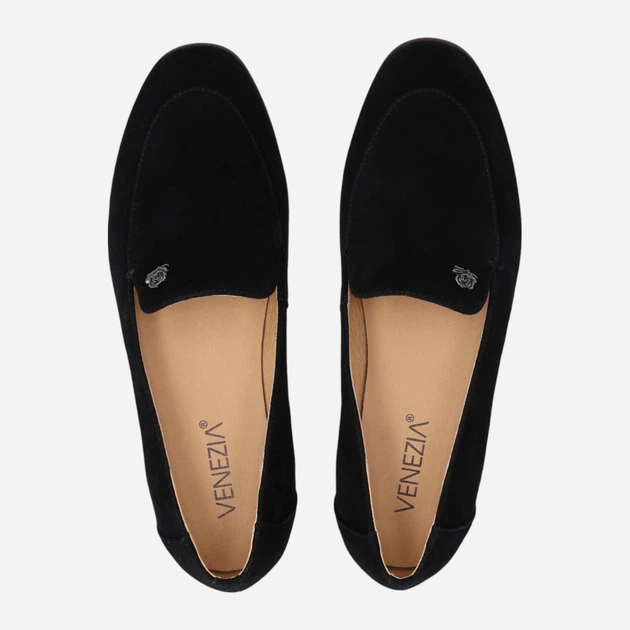Жіночі сліпери зі шкіри Venezia L001SUBLOBM141 40 (7UK) 26 см Чорні (5906140721032) - зображення 5