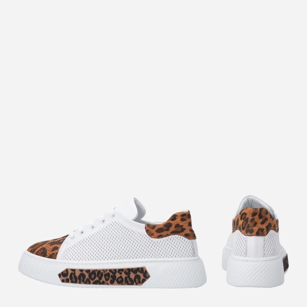 Sneakersy damskie skórzane do kostki na platformie Venezia L079LEBTOSP033 40 (7UK) 26 cm Białe (5906140793879) - obraz 3
