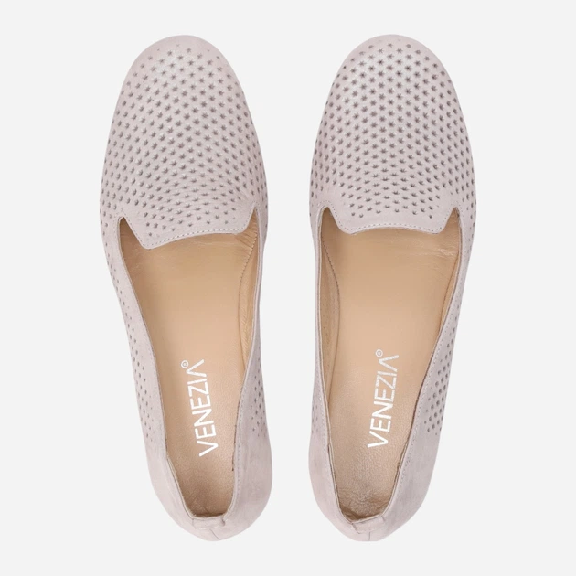 Жіночі сліпери зі шкіри Venezia L111LESIOBM034 38 (5UK) 24.4 см Сірі (5906140845011) - зображення 5