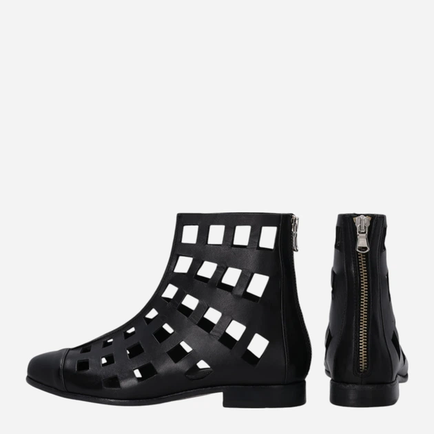 Жіночі туфлі зі шкіри Venezia P019LEBLOBB022 37 (4UK) 24 см Чорні (5906140797969) - зображення 3