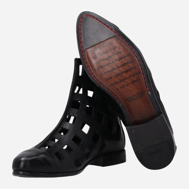 Жіночі туфлі зі шкіри Venezia P019LEBLOBB022 37 (4UK) 24 см Чорні (5906140797969) - зображення 6