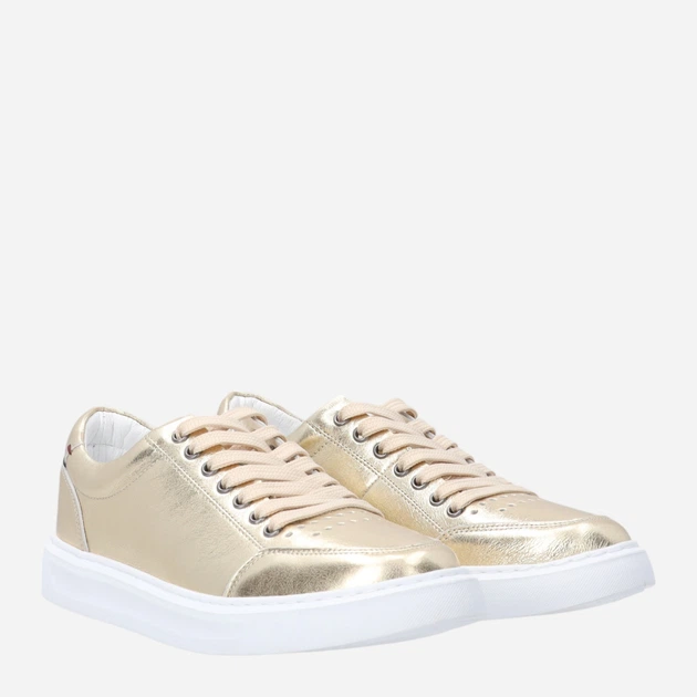 Trampki damskie skórzane do kostki Venezia R046LEGOOSP047 36 (3UK) 23.5 cm Złote (5906140824474) - obraz 4