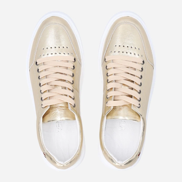 Жіночі кеди низькі Venezia R046LEGOOSP047 37 (4UK) 24 см Золотисті (5906140824481) - зображення 5