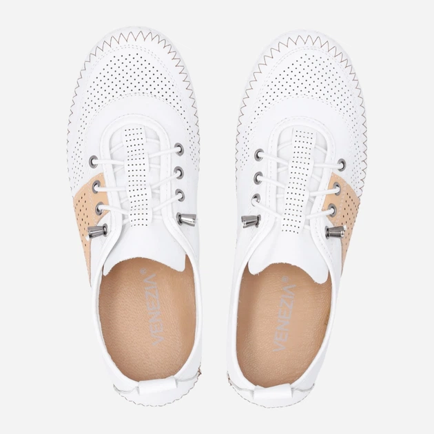 Жіночі туфлі зі шкіри Venezia R099LEWCOSP047 36 (3UK) 23.5 см Білі (5906140823767) - зображення 5