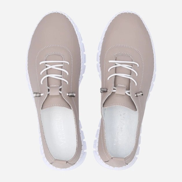 Жіночі туфлі зі шкіри Venezia R118LEBEOSP047 39 (6UK) 25 см Темно-бежеві (5906140824627) - зображення 5