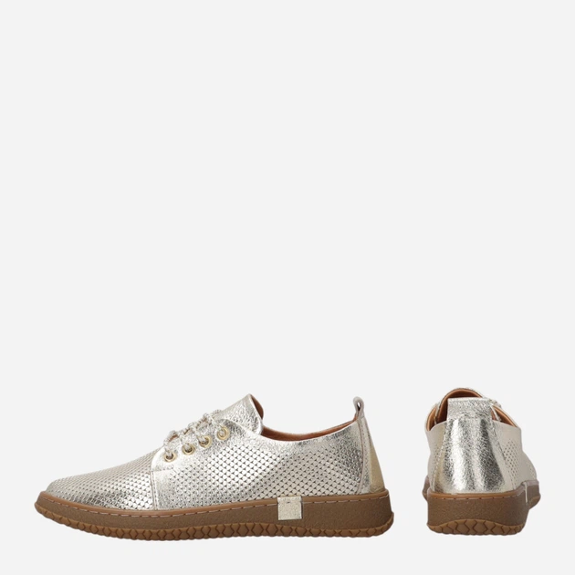 Жіночі туфлі зі шкіри Venezia R140LEGOOSP047 41 (8UK) 26.5 см Золотисті (5906140914519) - зображення 3