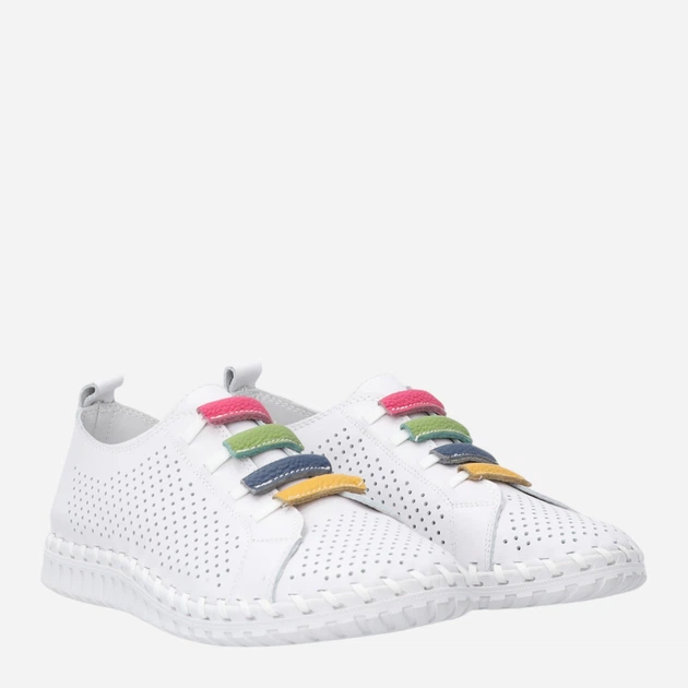 Жіночі туфлі зі шкіри Venezia S059LEWHOSP007 38 (5UK) 24.4 см Білі (5906140642450) - зображення 4