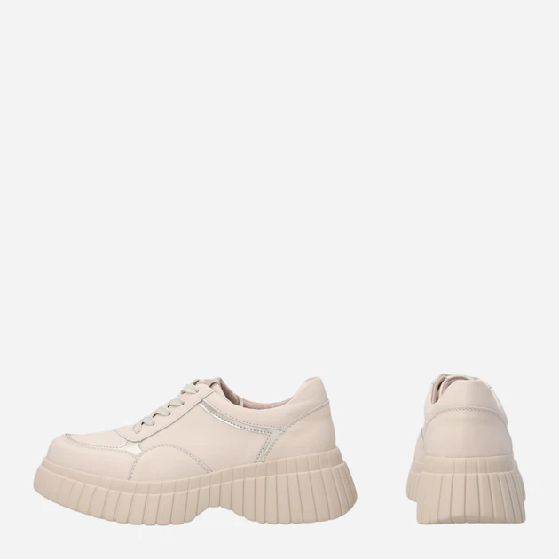 Жіночі туфлі зі шкіри Venezia S075LEBEOSP007 37 (4UK) 24 см Бежеві (5906140643402) - зображення 3