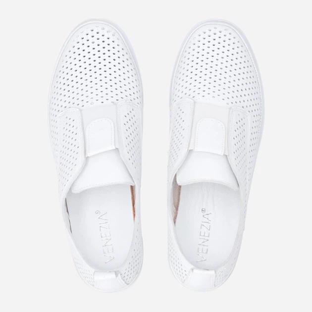 Жіночі туфлі зі шкіри Venezia S085LEWHOSP007 37 (4UK) 24 см Білі (5906140644362) - зображення 5