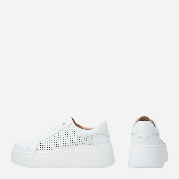 Жіночі туфлі зі шкіри Venezia S086LEWHOSP007 40 (7UK) 26 см Білі (5906140644454) - зображення 3