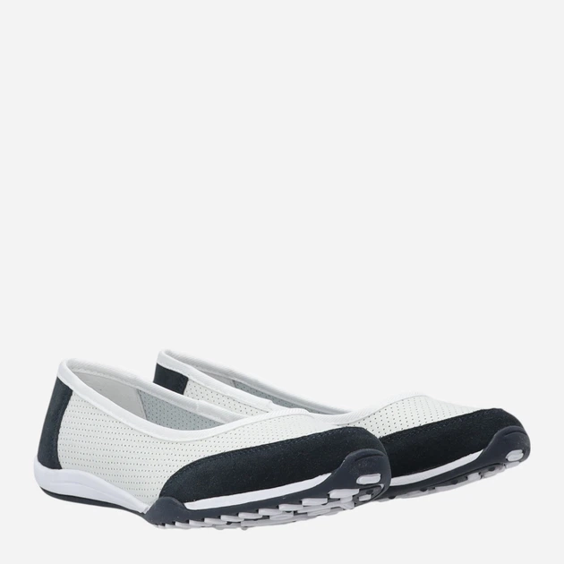 Жіночі балетки зі шкіри Venezia S140LEWNOBA007 41 (8UK) 26.5 см Білі (5906140646663) - зображення 4